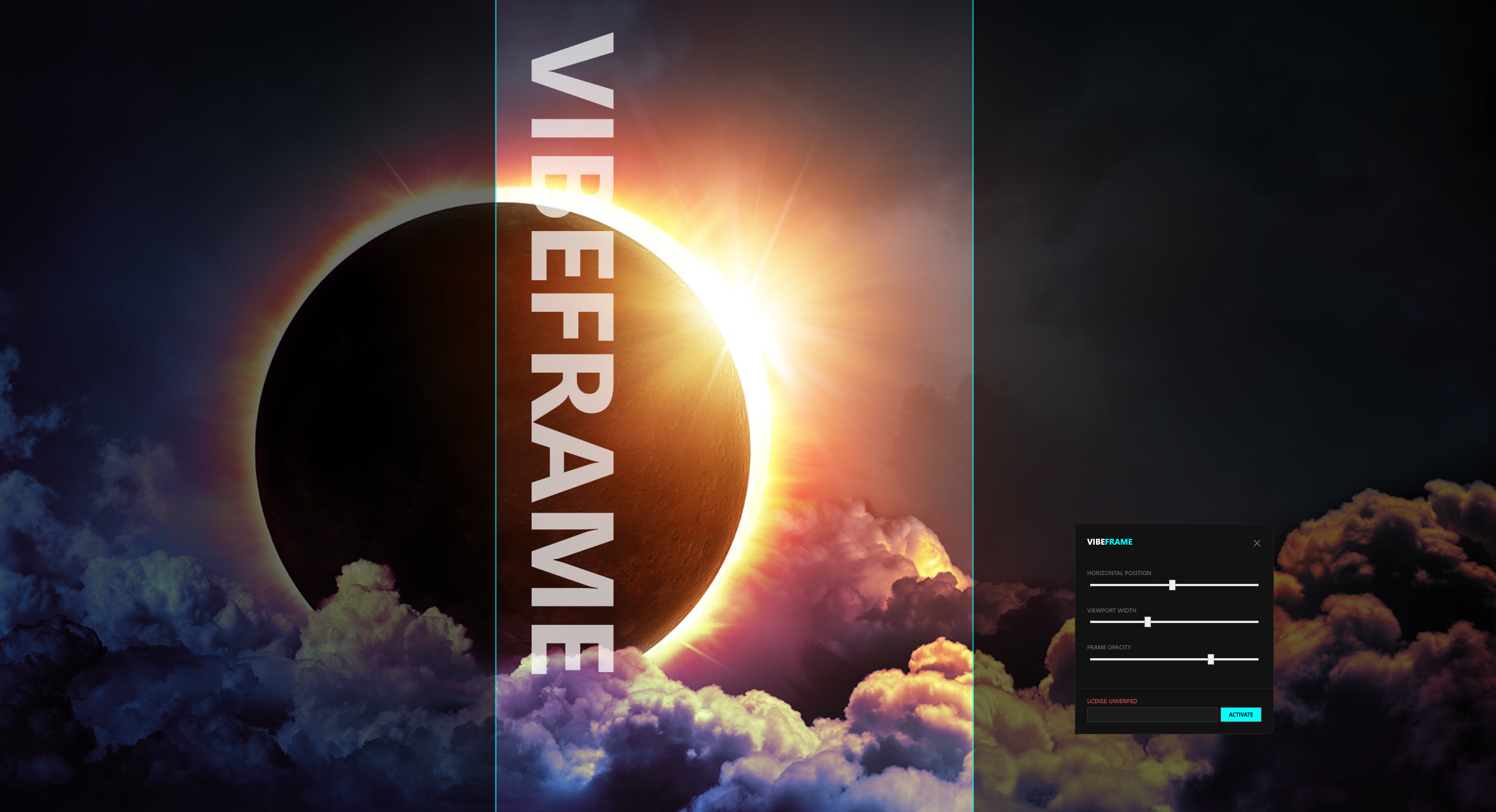 VibeFrame Settings UI